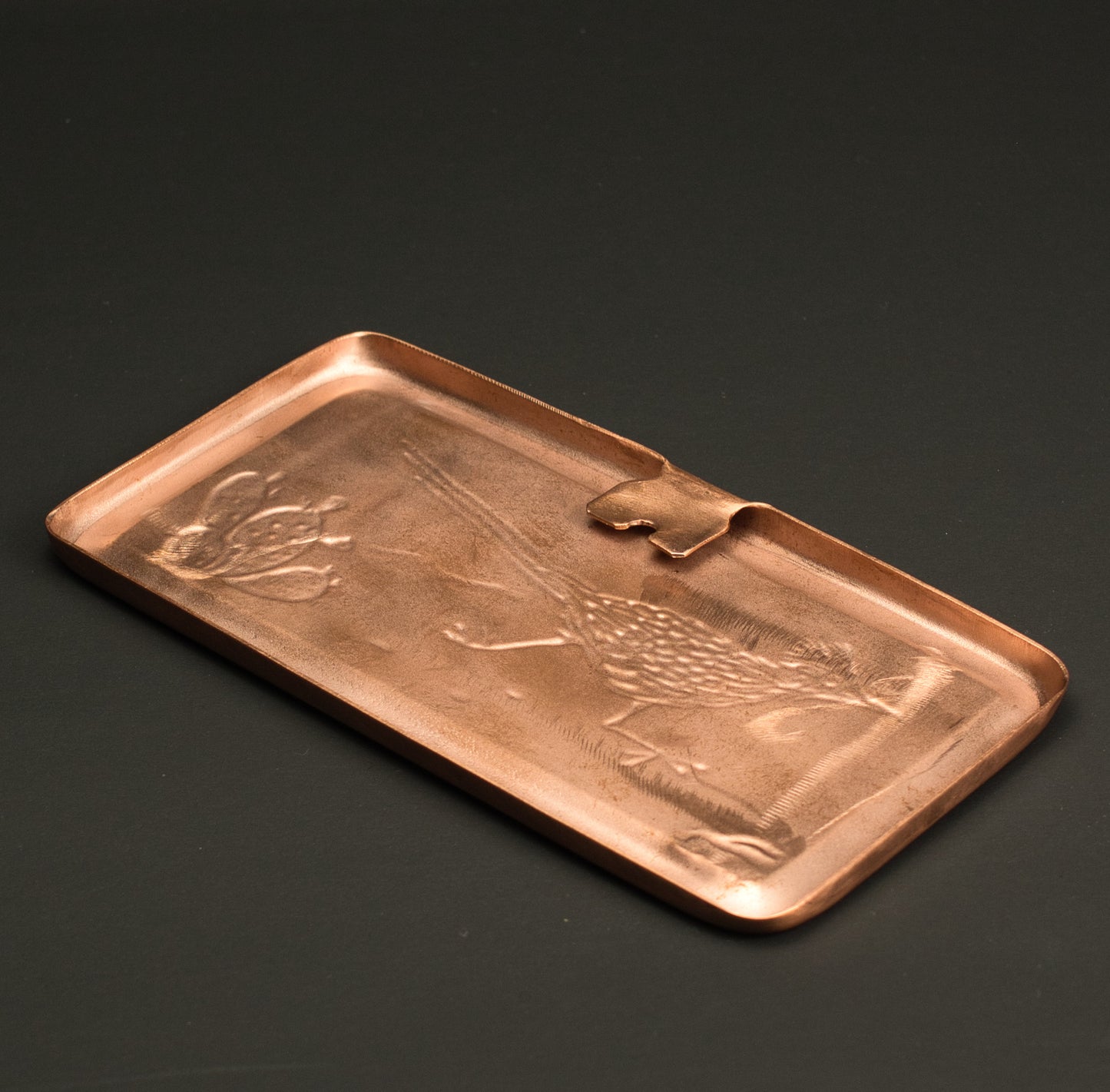 Trout Tile, Copper, Handmade Tile, Facing Left, 3"x 6" x 1/4", TRTL36