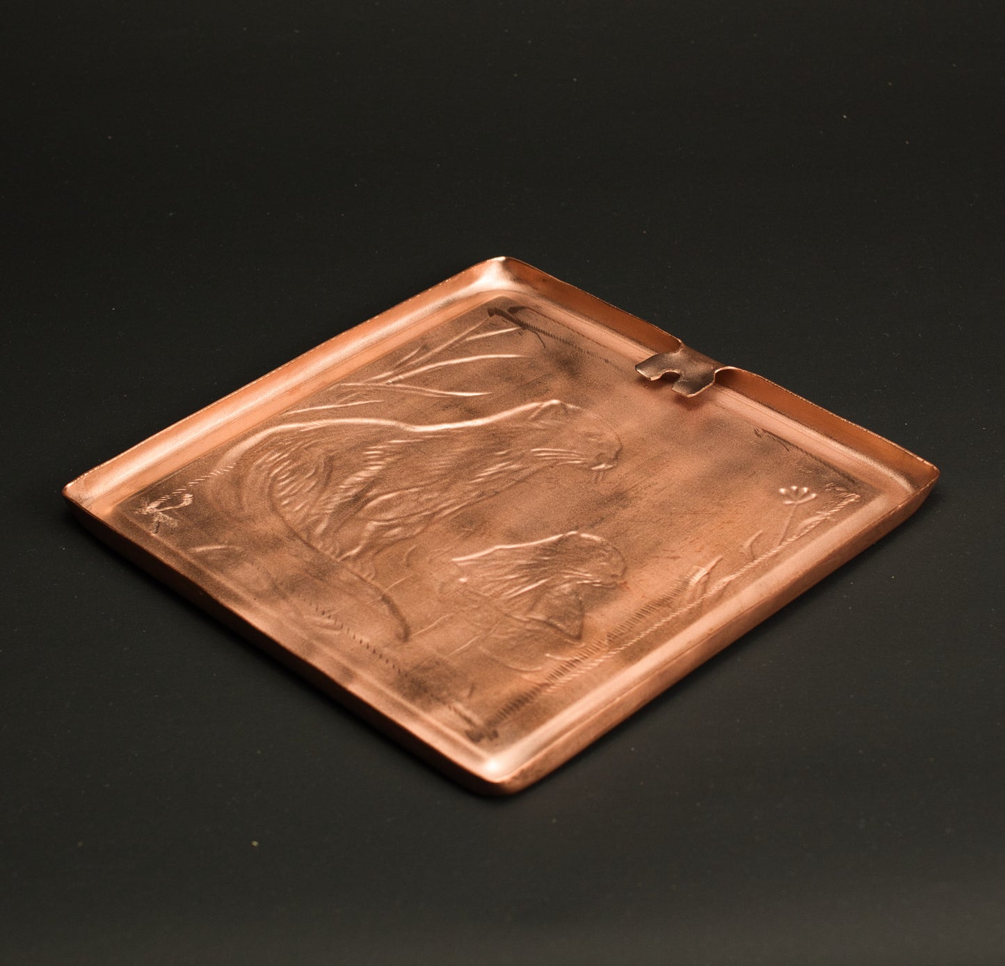 Elk Tile, Copper, Handmade Tile, 6" x 6" x 1/4", ELT66