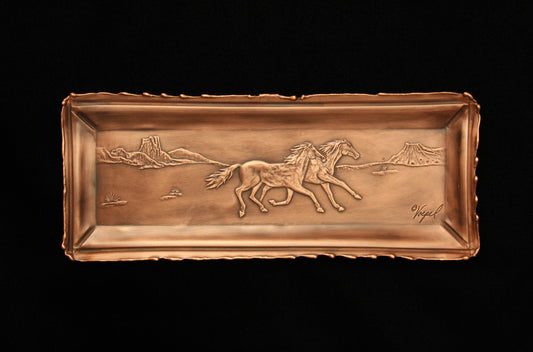 Galloping Horses Valet Tray, 4" x 10", GHR410