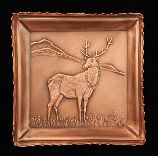 Elk Valet Tray, 7" x 7", ELR77