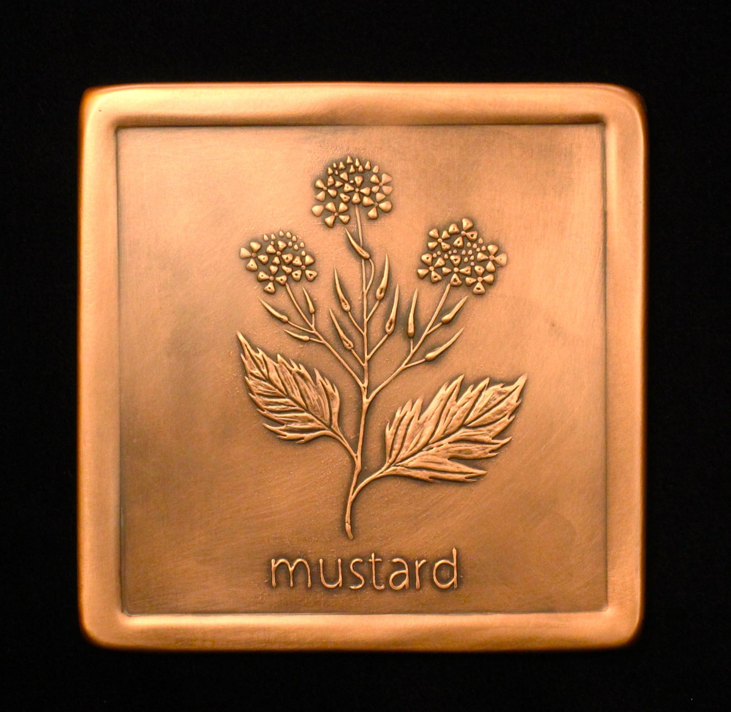 Mustard Tile, 6"x 6"x 1/4", MUT66