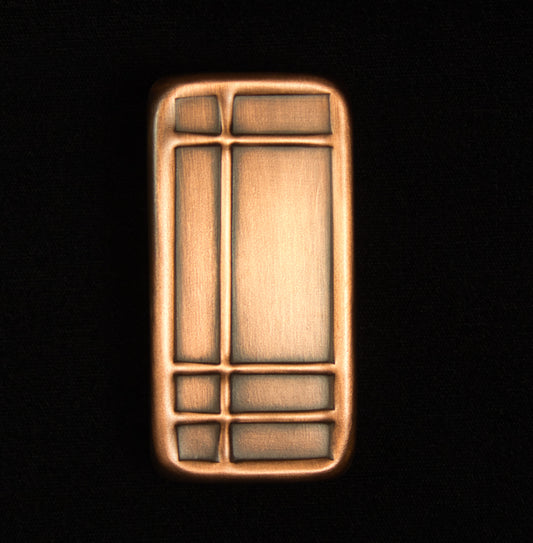 Prairie Cabinet Pull "A", 1.5" x 3", Copper