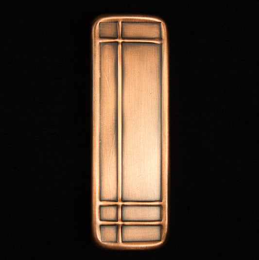 Prairie Tall Cabinet/Drawer Pull, 1.5" x 4.5", Copper