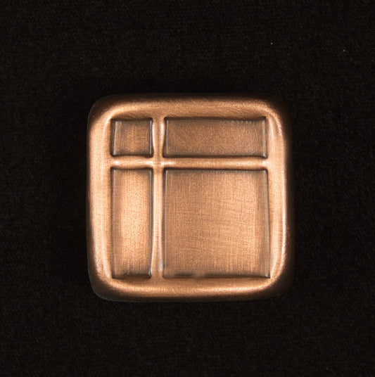 Prairie Knob "A", 1.5" x 1.5", Copper