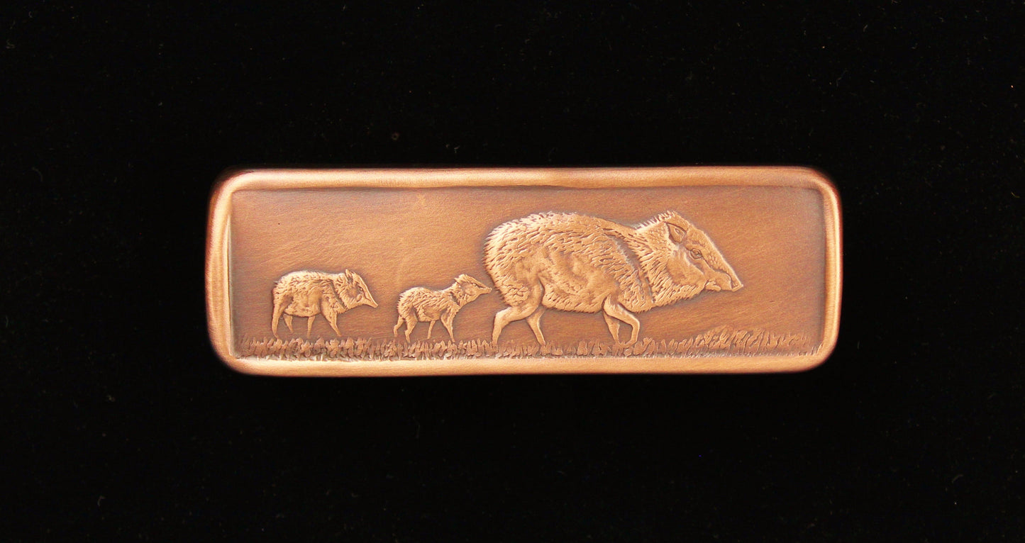 Javelina Drawer Pull, Copper, 4.5" x 1.5"