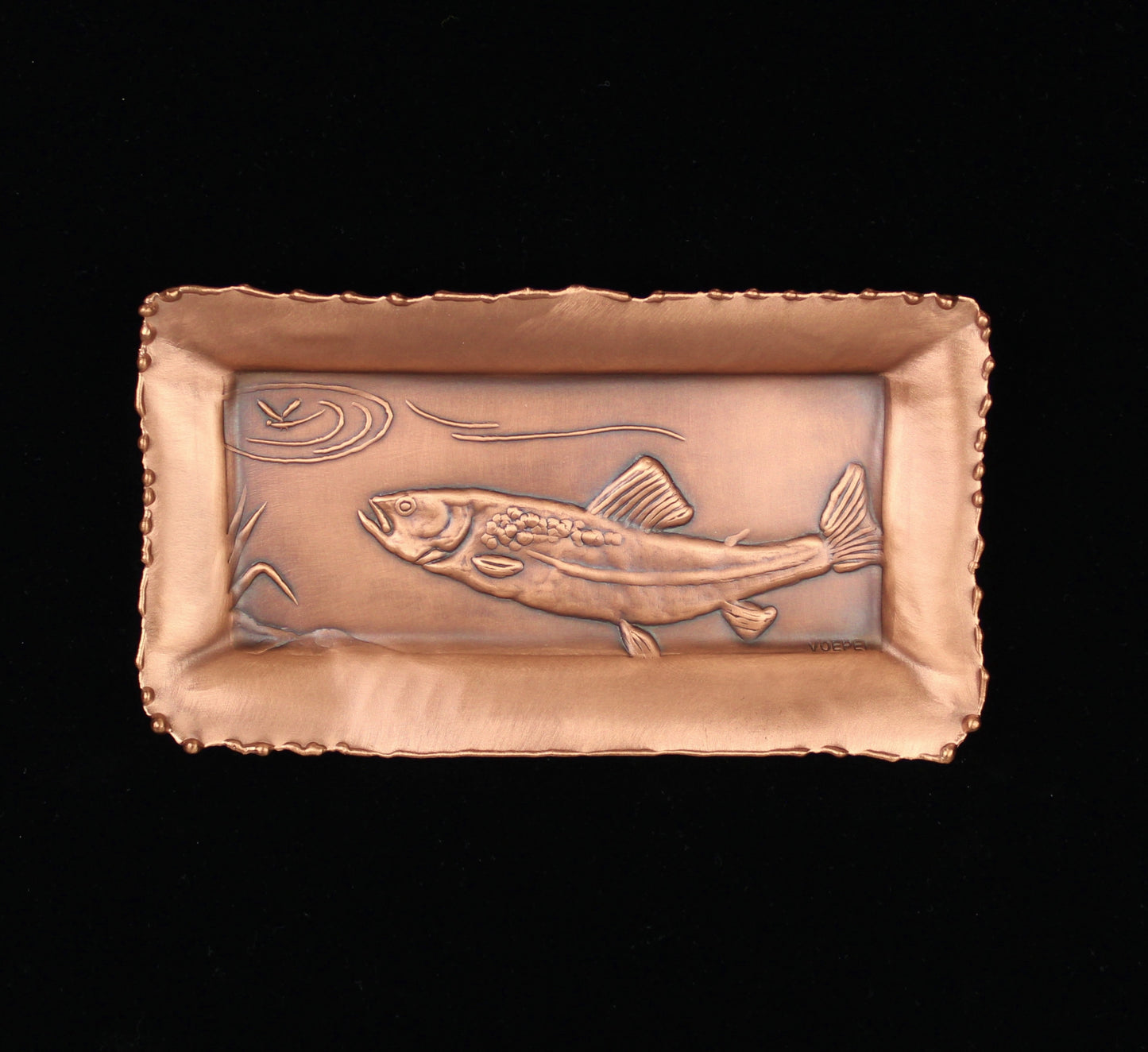 Trout Valet Tray, Facing Left, 4" x 7", TRRL47