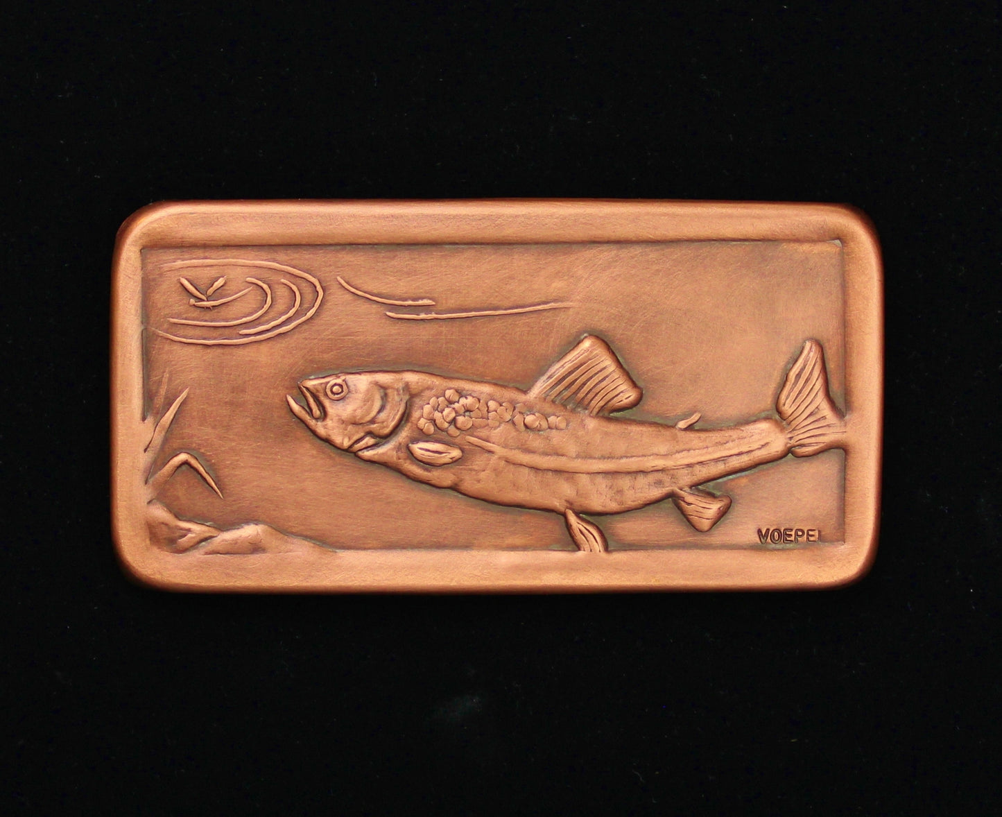 Trout Tile, Facing Left, 3"x 6" x 1/4", TRTL36