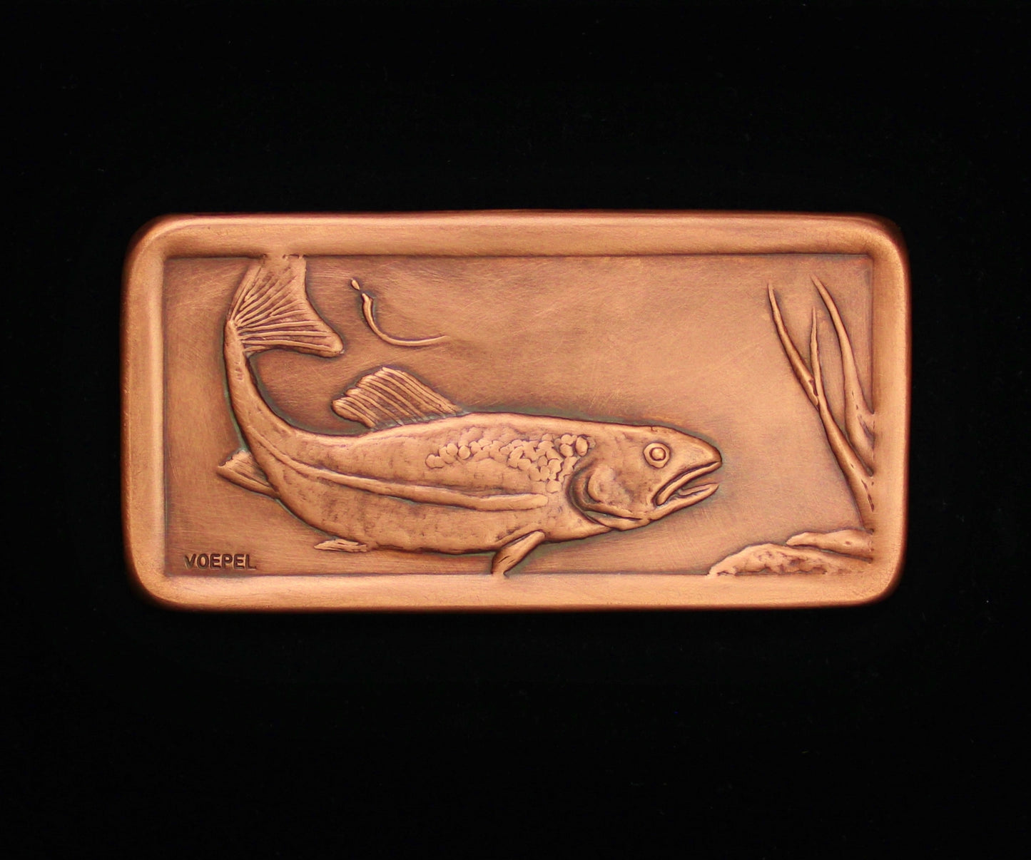 Trout Tile, Facing Right, 3"x 6" x 1/4", TRTR36