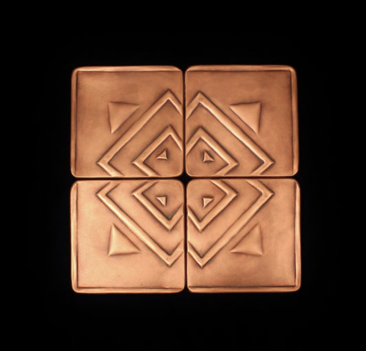 Southwest Copper Mural, 12"x 12"x 1/4", SWM1212