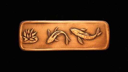 Koi Drawer Pull, Copper, 4.5" x 1.5"