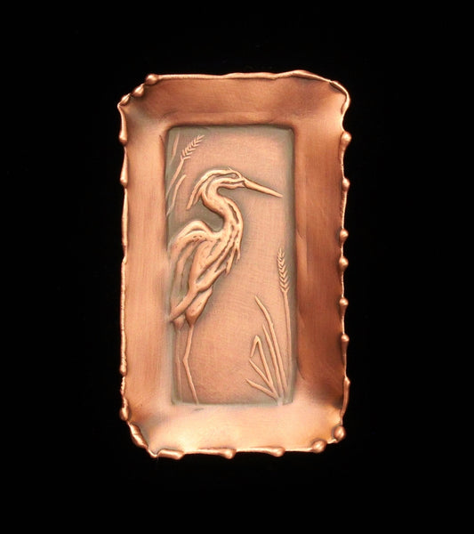 Great Blue Heron Mini Tray, 2" x 3.5", GBHMR23