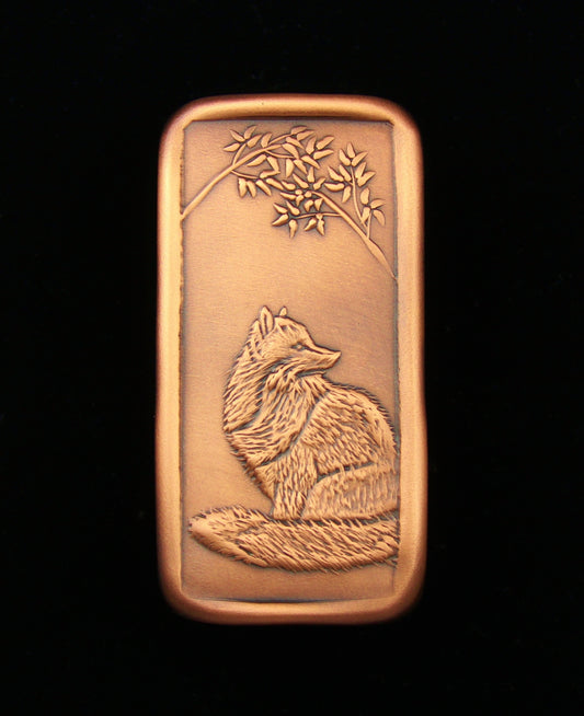 Fox Cabinet Pull, Facing Right, 1.5" x 3"