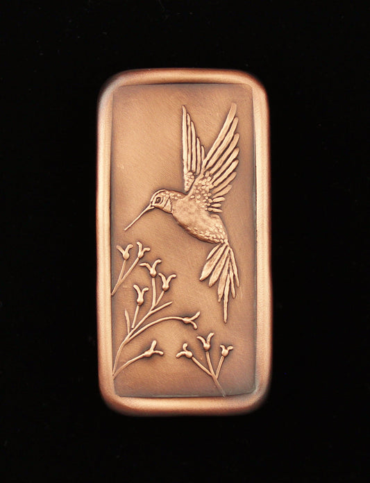 Hummingbird Cabinet Pull, Facing Left, 1.5"x 3"