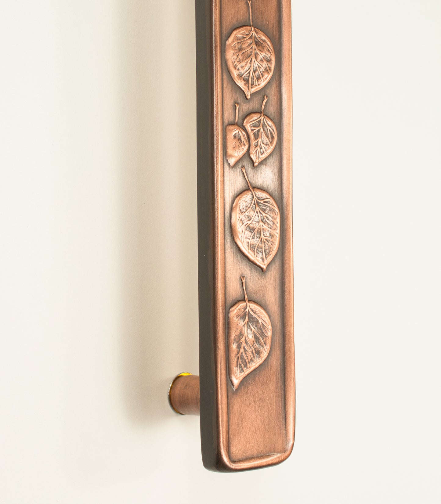 Aspen Leaves Door/Appliance Pull, 1.5" x 20", Copper