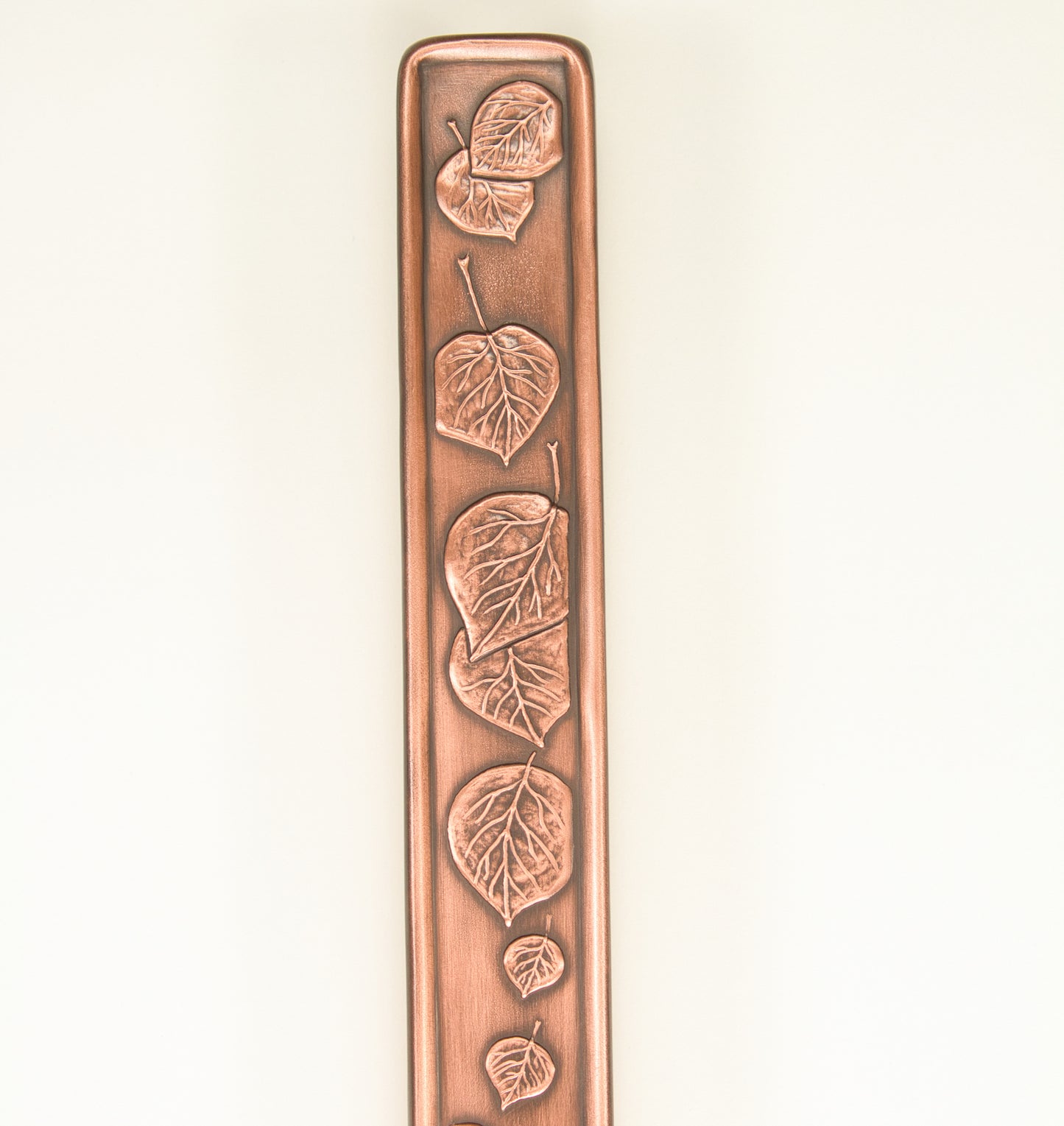 Aspen Leaves Door/Appliance Pull, 1.5" x 20", Copper