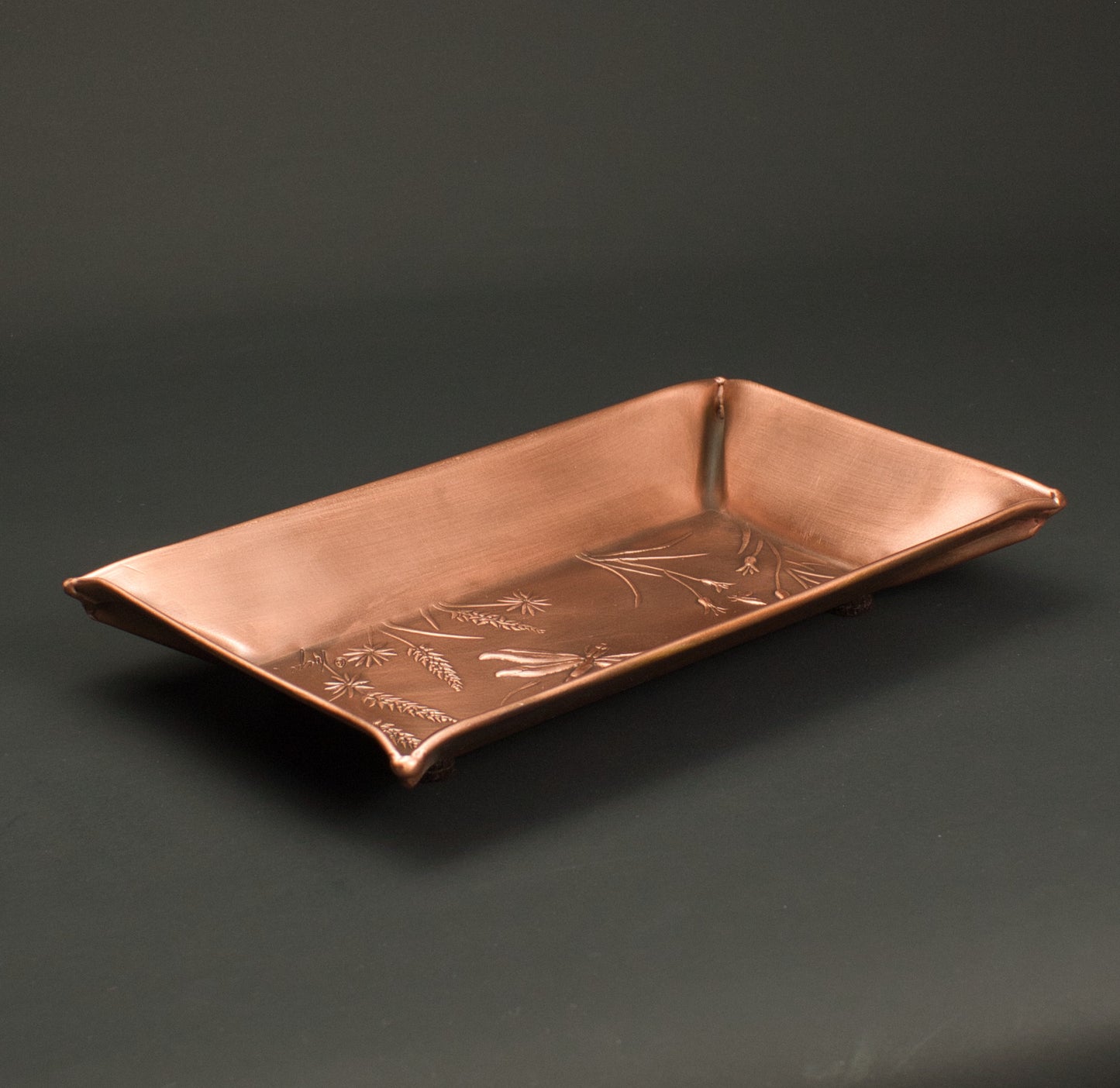 Fox Chasing Butterflies Valet Tray, 4" x 7" x 3/4"