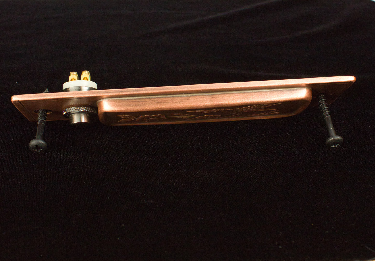 Dragonfly Doorbell, Copper, 2" x 5.5"