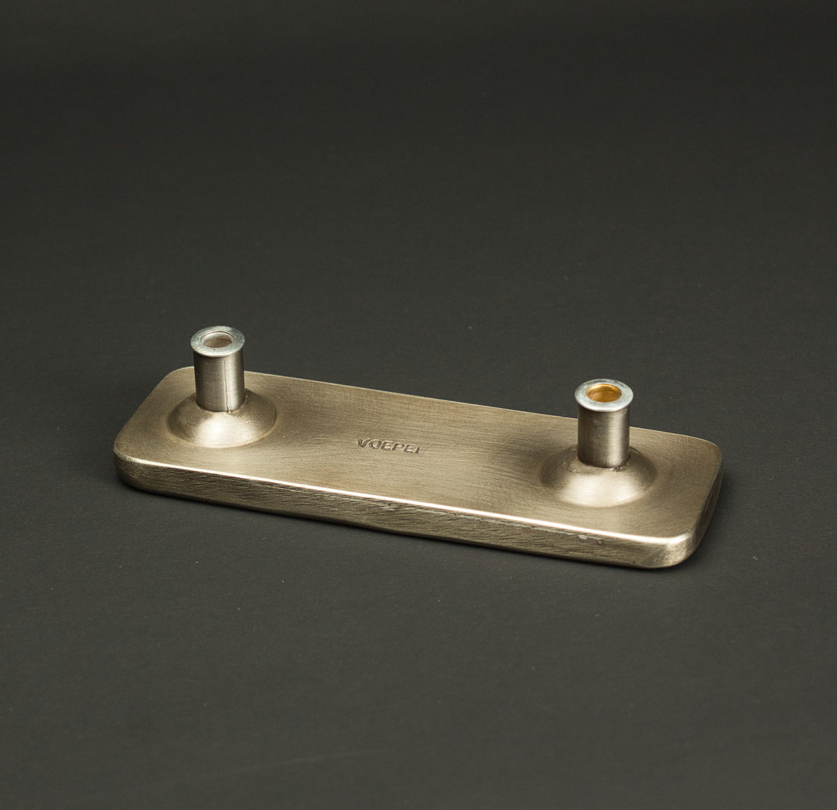 Tall Heron Cabinet Pull, Nickel/Silver, 1.5" x 4.5".