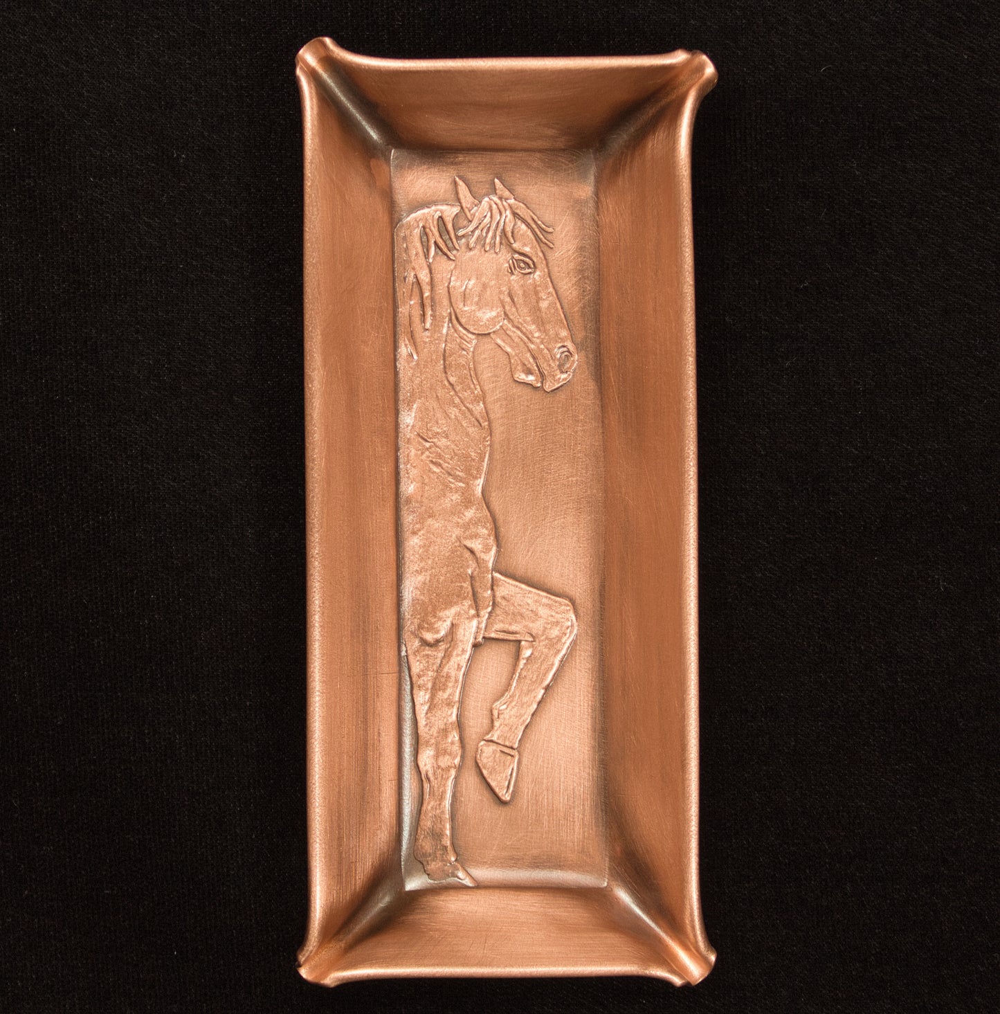 Classical Horse Handmade Mini Jewelry Tray, 2" x 5"