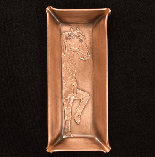 Classical Horse Handmade Mini Jewelry Tray, 2" x 5"