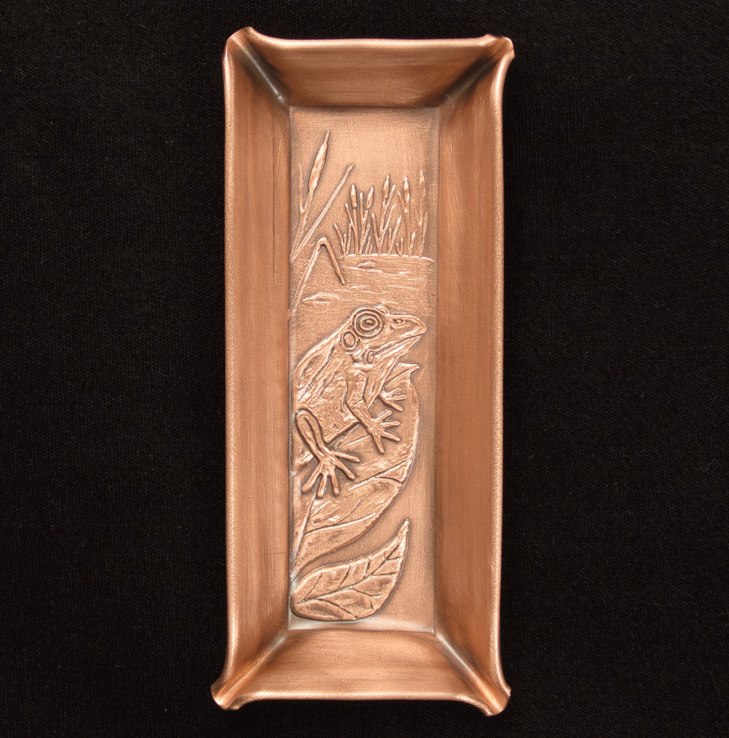 Frog Handmade Mini Jewelry Tray, 2" x 5"