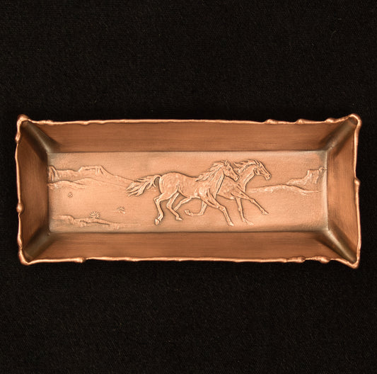 Galloping Horses Mini Tray, 2" x 5"