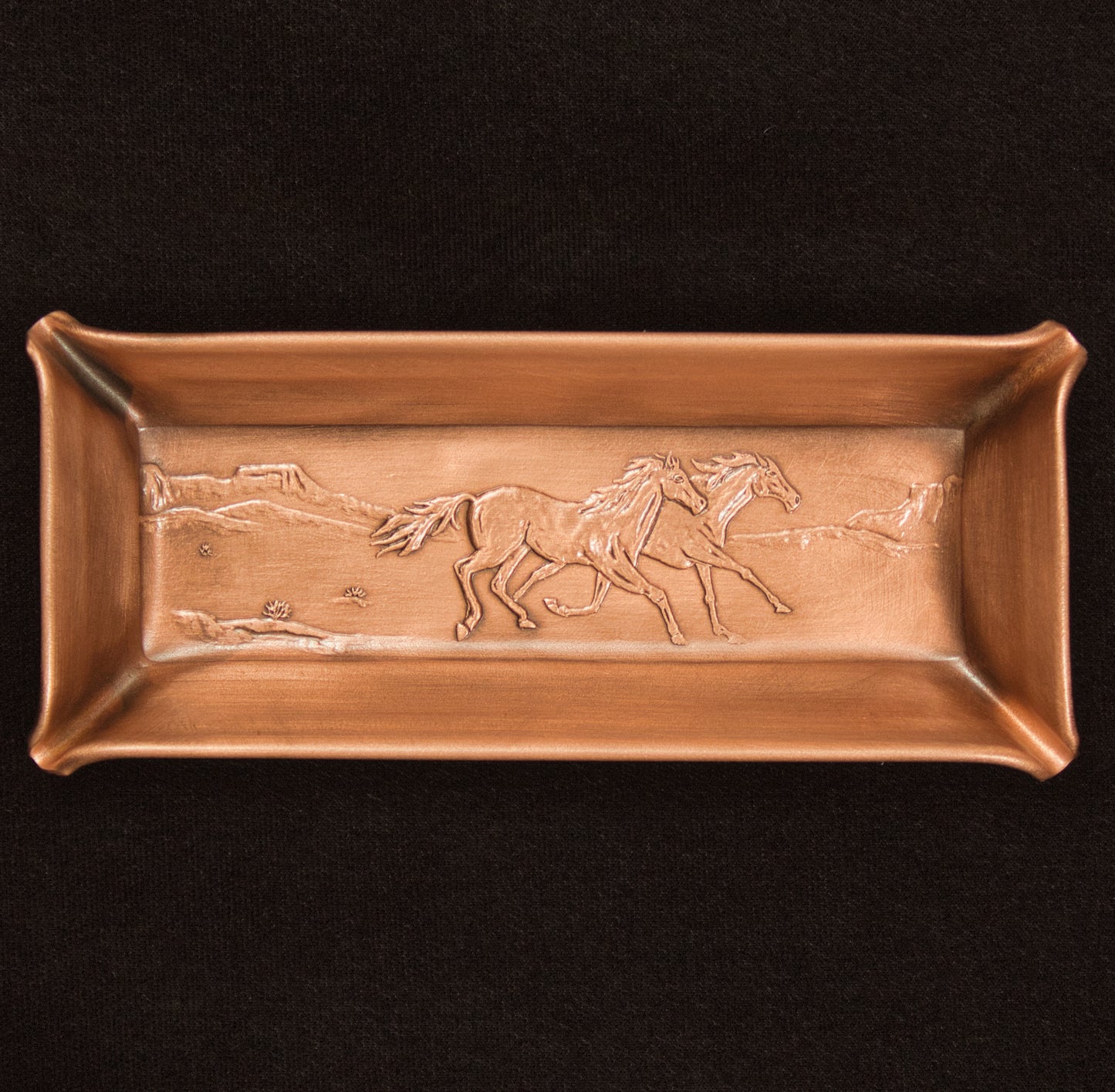 Galloping Horses Mini Tray, 2" x 5"