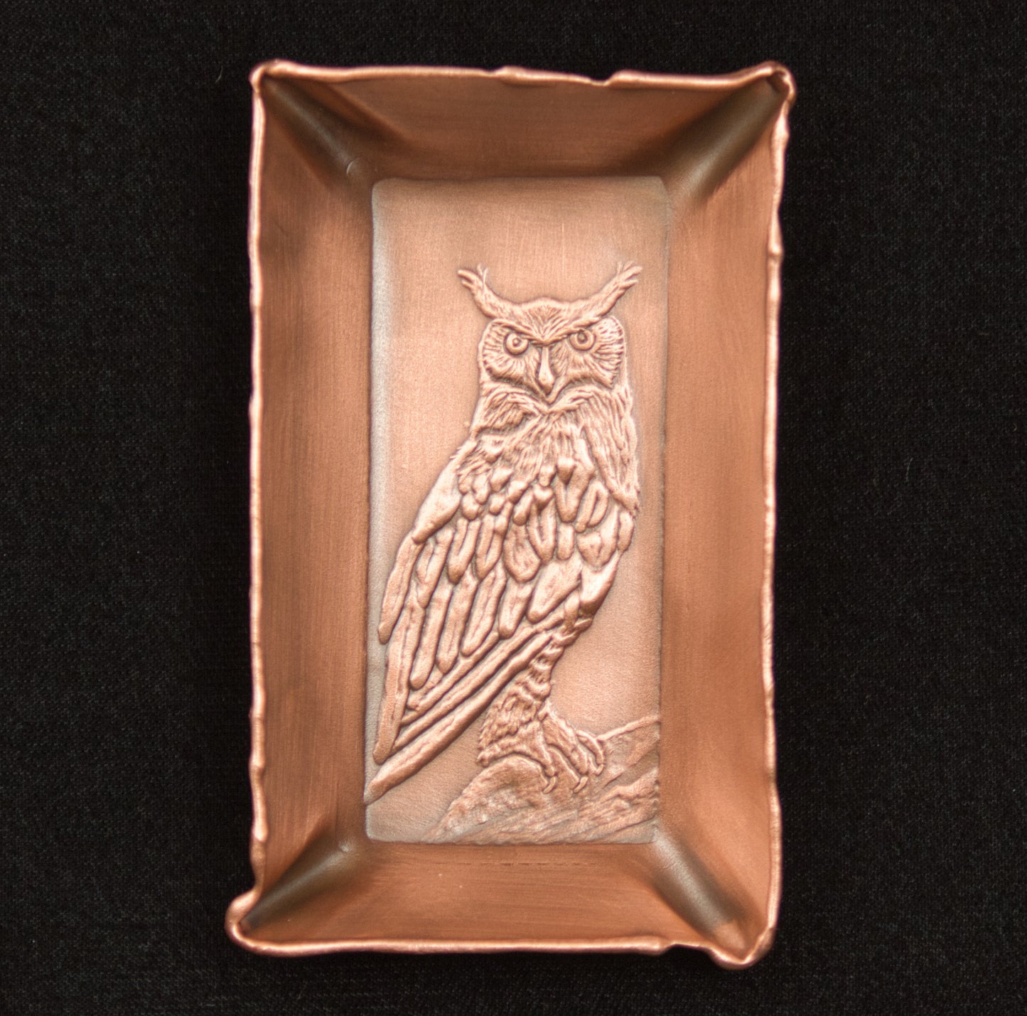 Great Horned Owl Mini Tray, 2" x 3.5, GHOMR23