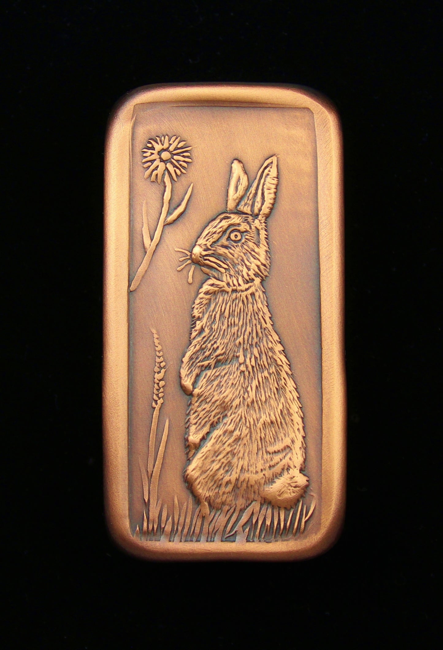 Rabbit Mini Tile, Facing Left, 1.5"x 3",  RAMTL13