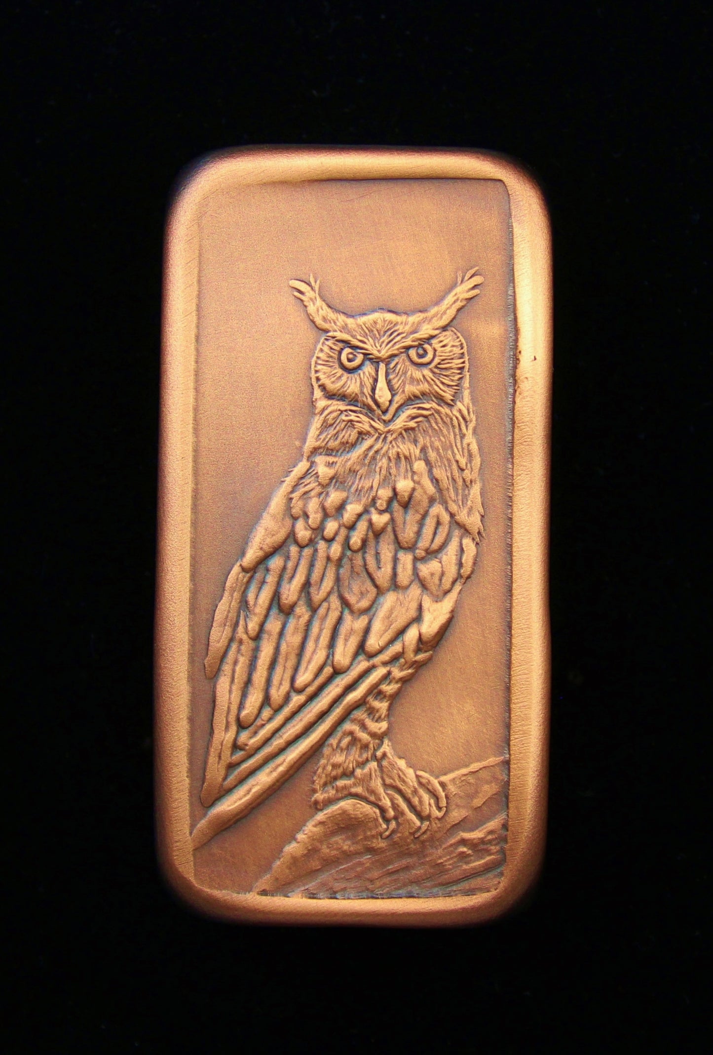 Great Horned Owl Mini Tile, 1.5"x 3",  GHOMT13