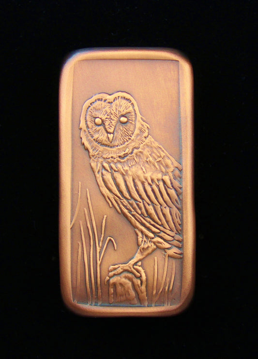 Barn Owl Mini Tile, 1.5"x 3",  BOMT13