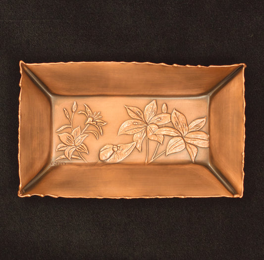 Ladybug and Lilies Valet Tray, 4" x 7", LBLR47