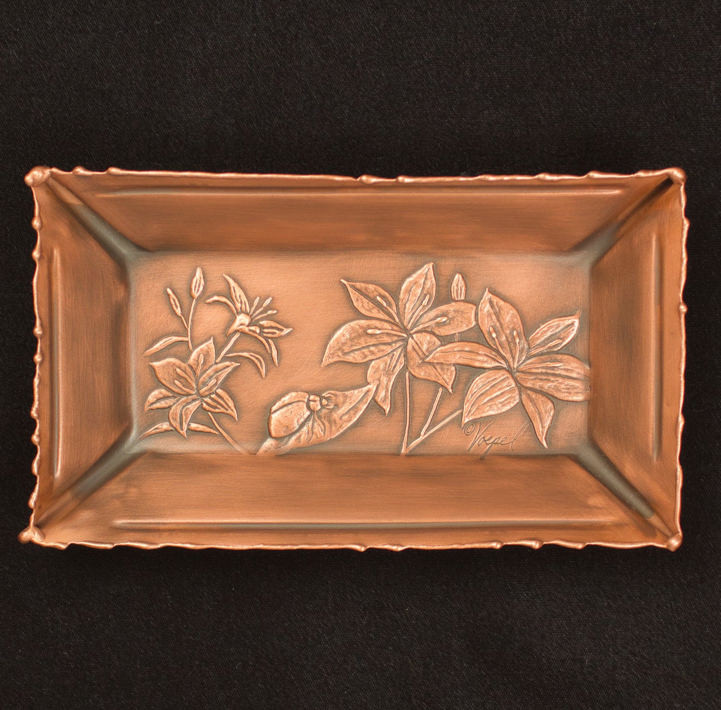 Ladybug and Lilies Valet Tray, 4" x 7", LBLR47