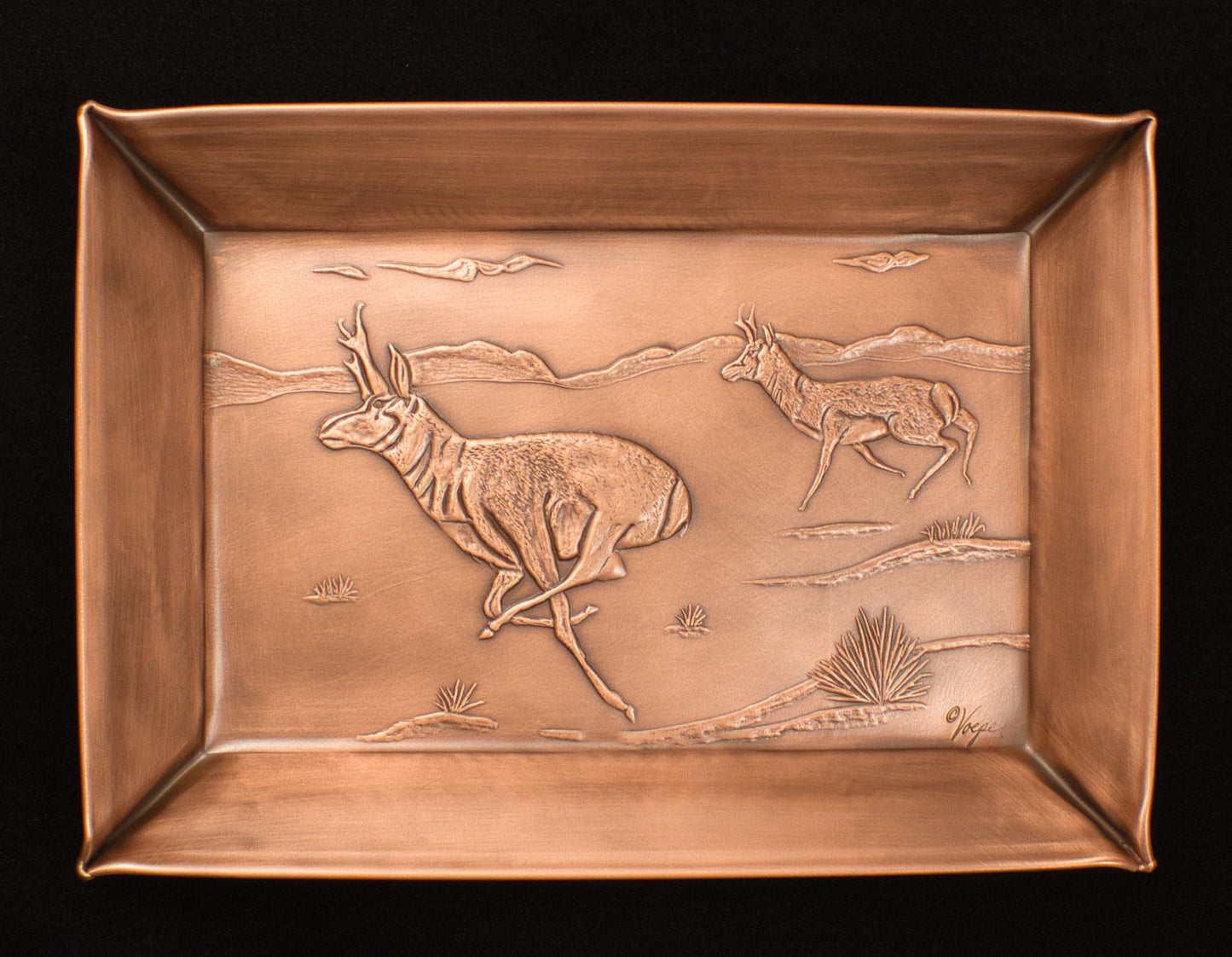 Pronghorn Antelope Valet Tray, 7" x 10" x 1"