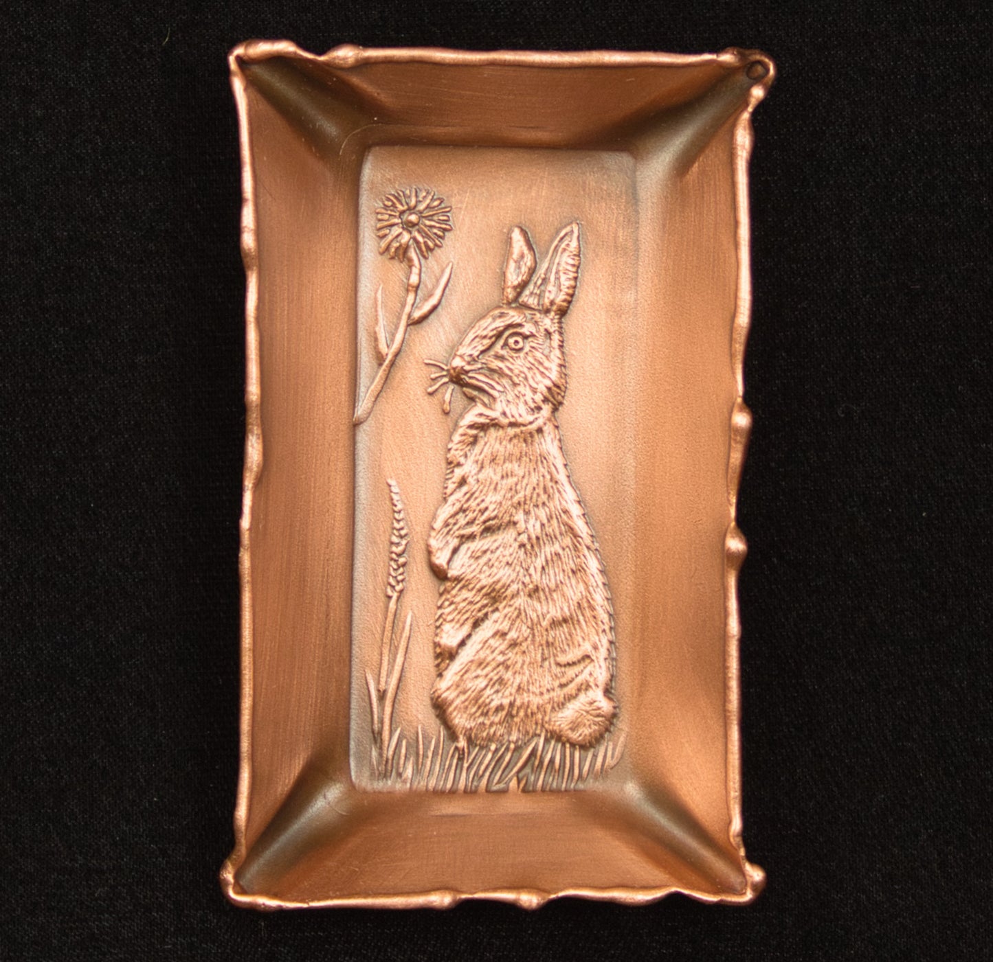 Rabbit Mini Tray, Facing Left, 2" x 3.5", RAMRL23