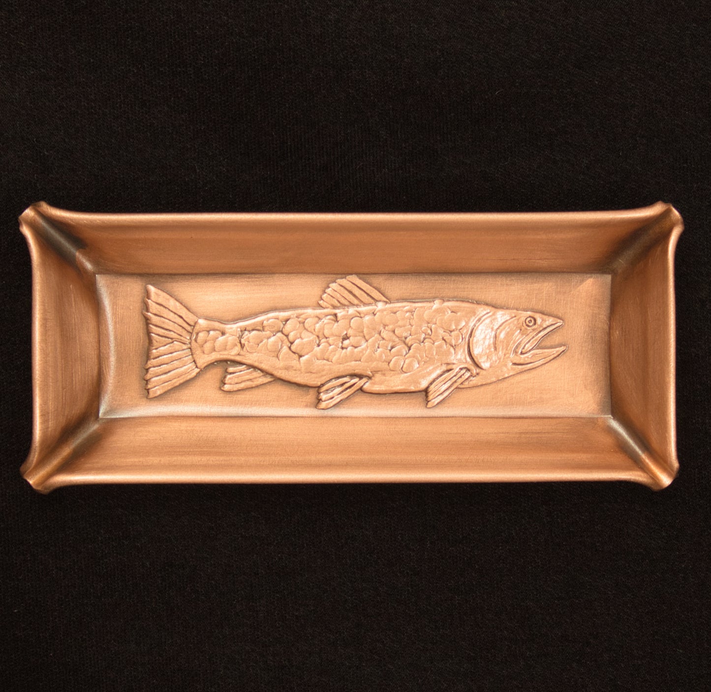 Trout Handmade Mini Jewelry Tray, 2" x 5"