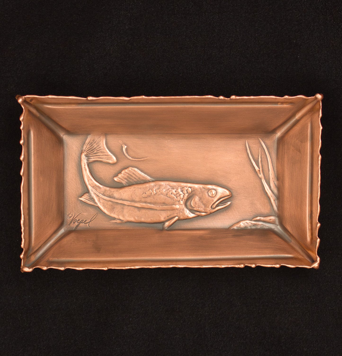Trout Valet Tray, Facing Right, 4" x 7", TRRR47