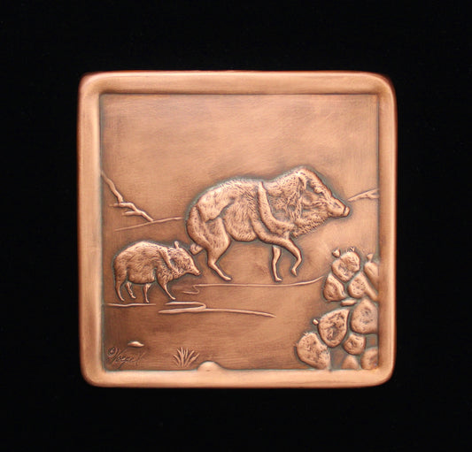 Javelina Copper Tile, 6" x 6" x 1/4", JAT66