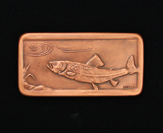 Trout Tile, Facing Left, 3"x 6" x 1/4", TRTL36