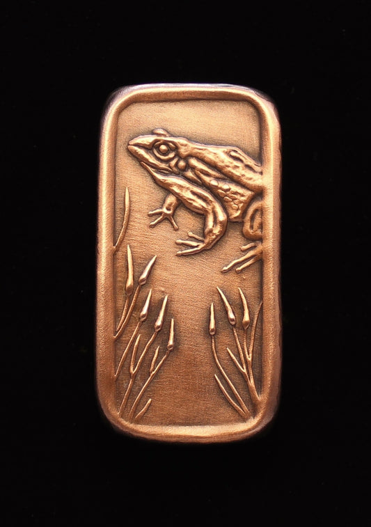 Frog Cabinet Pull, Facing Left, 1.5" x 3"