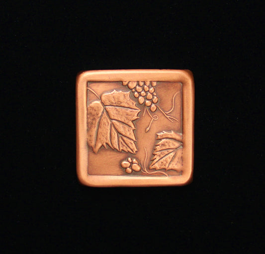 Vineyard Copper Tile, 3"x 3" x 1/4"