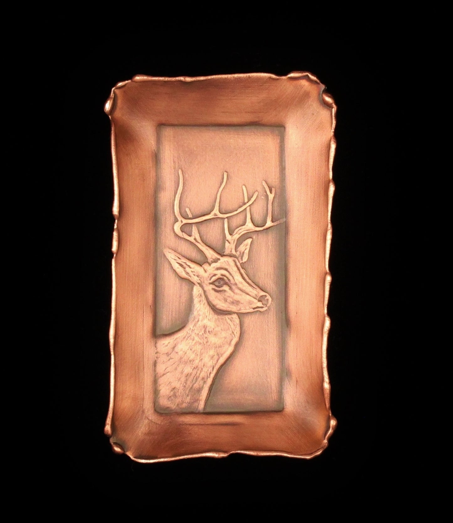 Deer Copper Mini Tray, 2" x 3.5"
