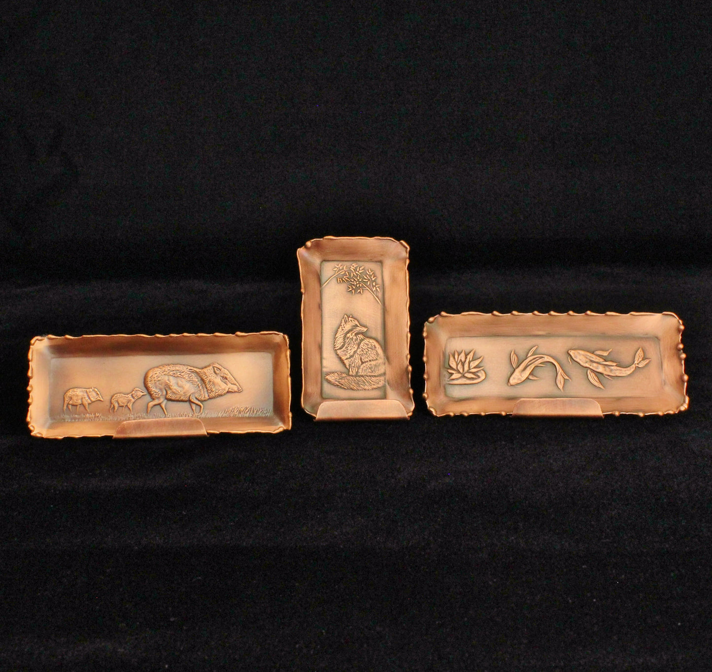 Copper Easel, Mini, For Displaying, 2" x 3.5" or 2" x 5" Mini Tiles/Trays.