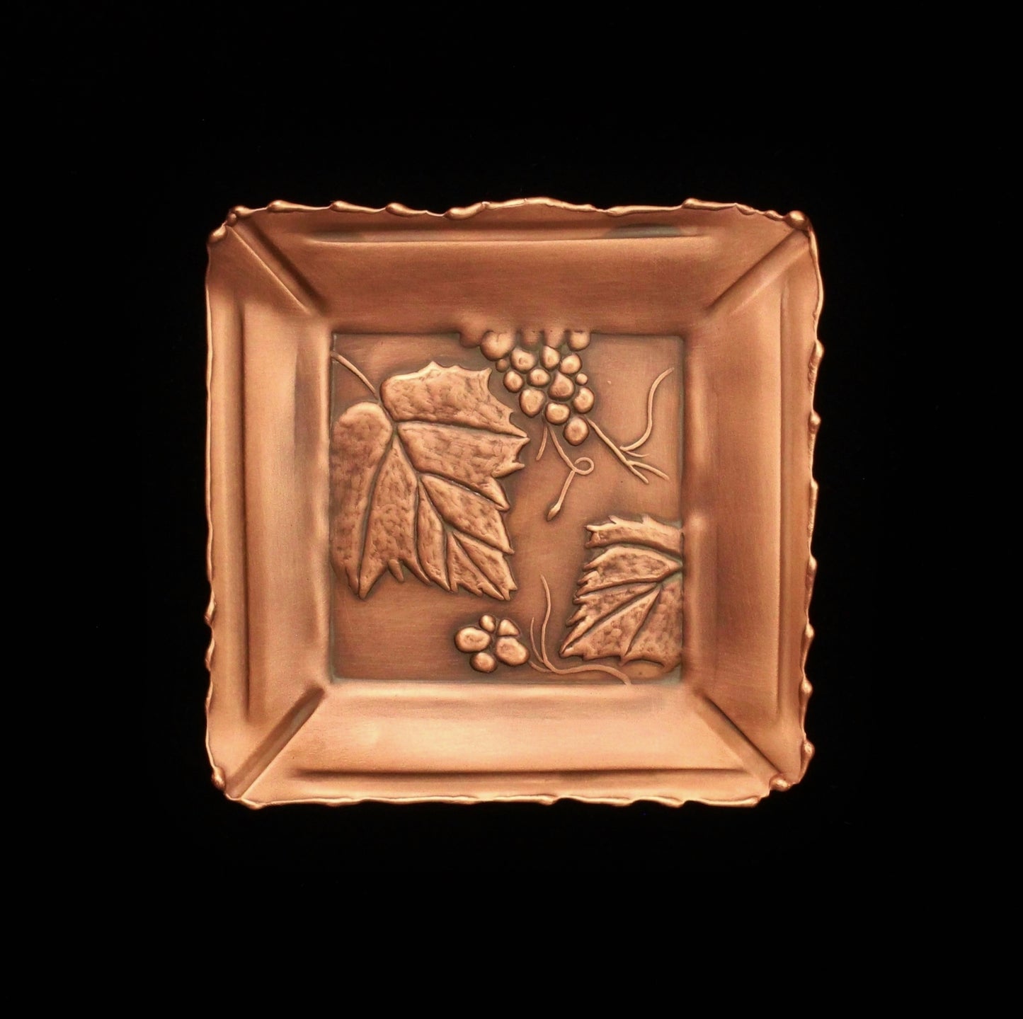 Vineyard Art Tile/Tray, Copper, 4" x 4"