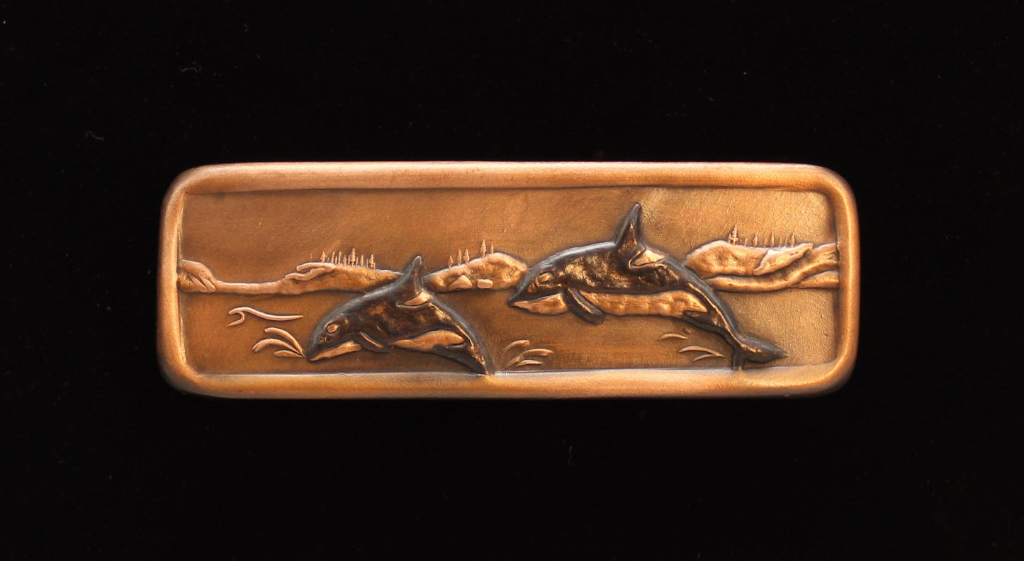 Orca Drawer Pull, 4.5" x 1.5", Copper